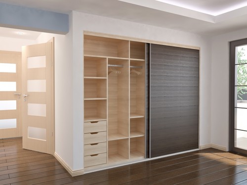 Sliding wardrobe door gear - door,