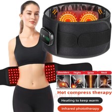 Electric Infrared Heated Waist Belt with Vibration Massager for Back Pain Relief