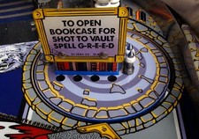  Addams Family Pinball Bookcase Decal Set Mod Book Case