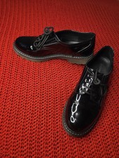 Graceland Black Patent Lace-Up