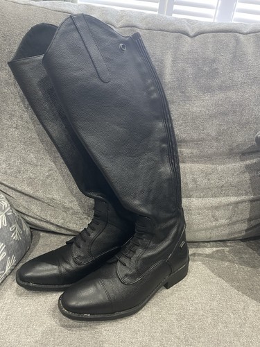 Rhinegold long black leather - rhinegold,