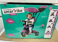 SmarTrike Vanilla 4 in 1 Toddler Trike Touch Steering Pink 15m+ New