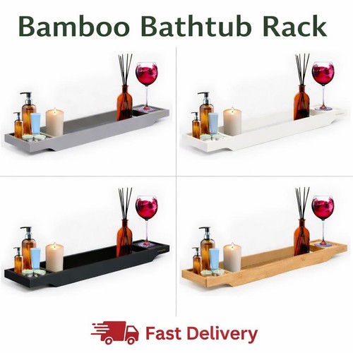 Luxury bamboo bath caddy - caddy, tray