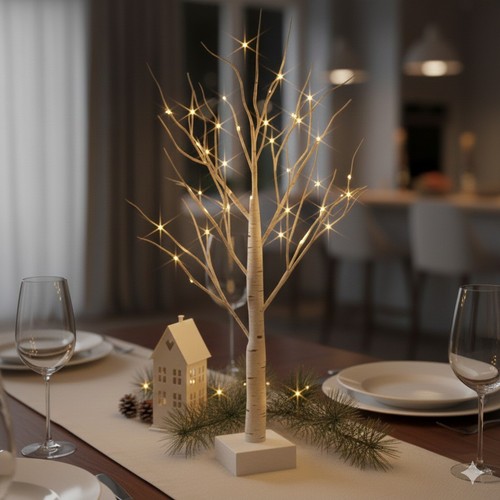 Led birch tree light - birch, twig