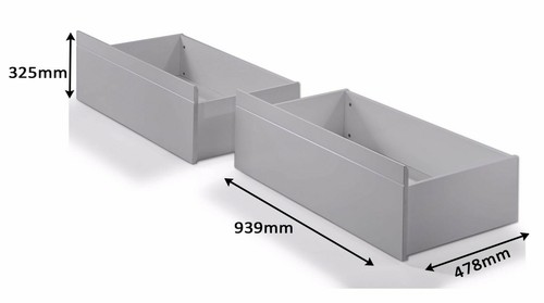Pair pine under bed - of,