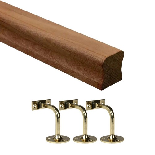 Dark hardwood handrail kit - dark, hr