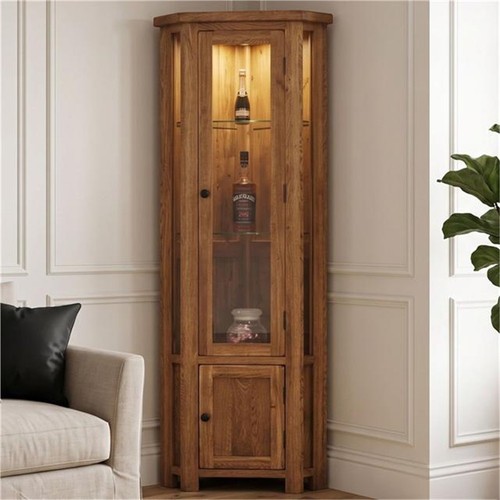 Solid oak corner - oak, display