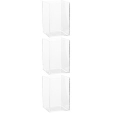  3 Pieces Desktop Betta Fish Tank Aquarium Kit Nano Plastic Clear