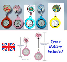 Silicone NURSE WATCH GP  Doctor  Vet Retractable +Spare Battery