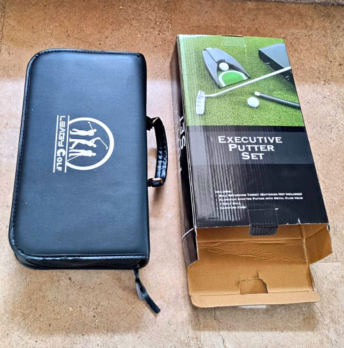 Leggy golf executive putting - executive,