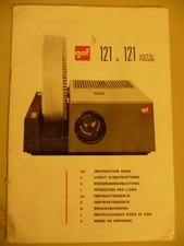 Instructions slide projector