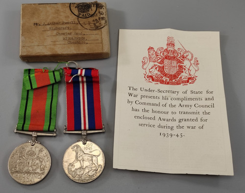 Wwii defence war medal - wwii,