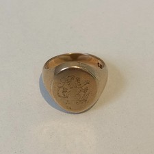 Gold Signet Ring Solid 9ct Men's Size H