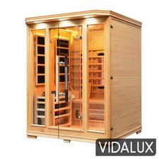 Vidalux 3 Person Hybrid Sauna With Traditional & Infrared Complete Heat