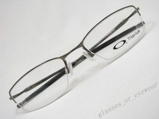 Eyeglass Frames-Oakley TRANSISTOR 22-149 Brushed Chrome 51mm Titanium Glasses
