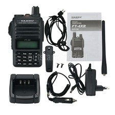 FT-4XR 5W 3KM Walkie Talkie Dual Band Transceiver VHF UHF Radio for YAESU ot25 #