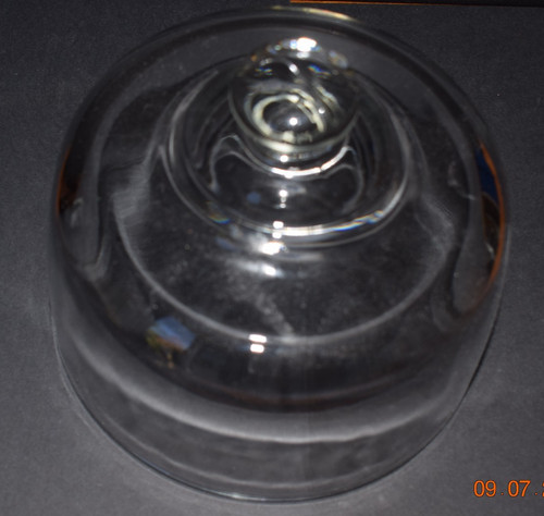 Clear glass dome designed for