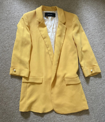 Zara woman yellow blazer - zara,