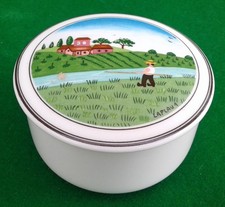 VILLEROY & BOCH “CORSICAN LANDSCAPE” DESIGN NAIF TRINKET BOX.