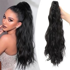 Synthetic Curly Claw Ponytail Clip In Hair Extensions Pony Tail As Human Hair