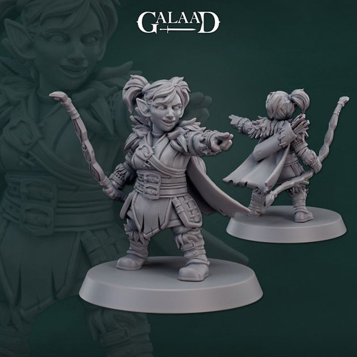 Gnome ranger female archer - gnome,