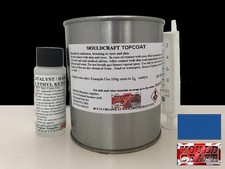 LIGHT FRENCH BLUE TOPCOAT FLOCOAT 500g KIT BOAT REPAIR FIBREGLASS RESIN MOULDS