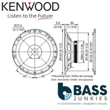 Kenwood KFC-S1756 - 6.5" 17cm