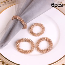 6Pcs Colourful Crystal Beaded