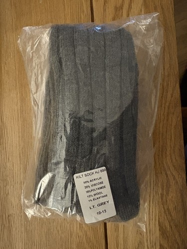 Light grey kilt socks - grey, scottish
