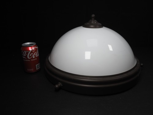 Large white dome light - white, vintage