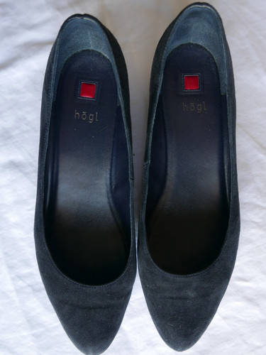 Hogl ladies suede wedge - hogl,