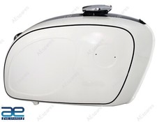 Petrol Gas Fuel Tank Steel White & Black Strip For BMW R90/6L R60/6 R75/6 GEc