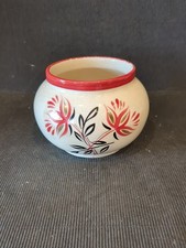 VINTAGE SUDLOWS BURSLEM DECORATED CERAMIC SUGAR BOWL