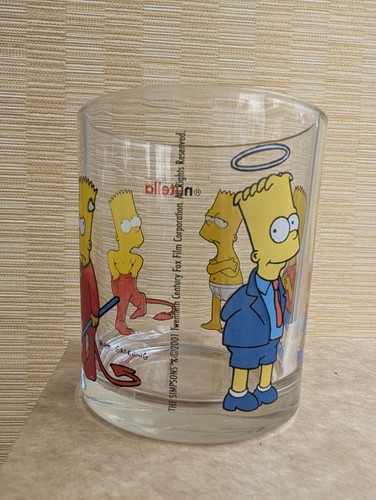 Simpsons cartoon nutella glass - simpsons,