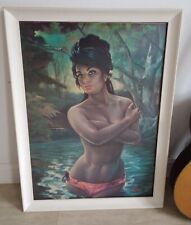 J.H.Lynch Tina Original Framed Print 70s