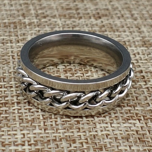Spin chain ring 8mm mens - chain,