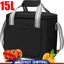 15L Insulated Cooling Picnic Travel Camping Cooler Bag Lunch Foods Ice Drink New
