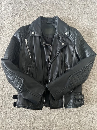All saints ladies black biker - saints,