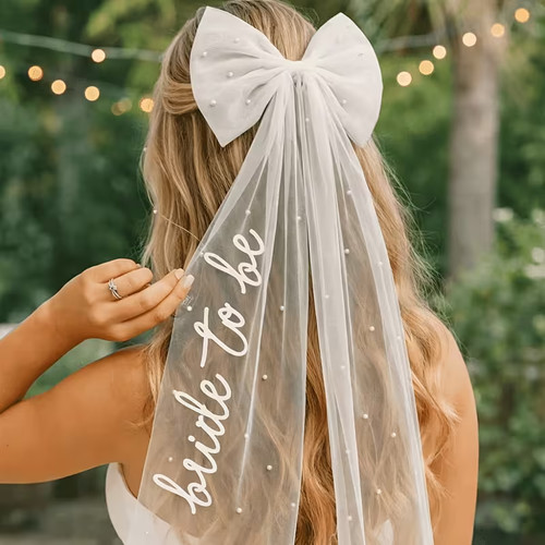 Bride bow veil - veil, hair