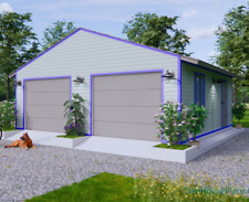 24x24 Feet 2 Cars Garage Shed Plan 7.3x7.3 Meter PDF Plans (A4 Hard Copy)