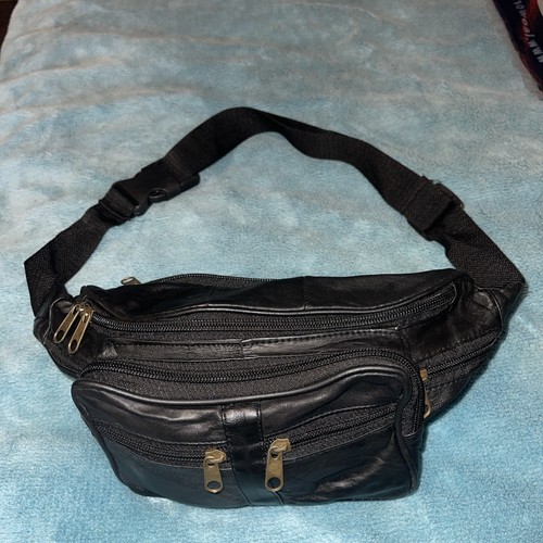 Leather bum bag cross body - leather,