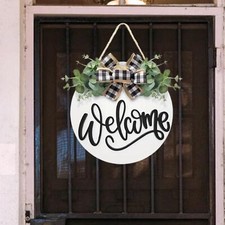 Welcome Wooden Door Hanging