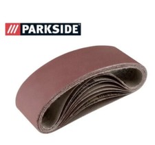 Parkside Belt Sander Paper Set 75x533mm 40-400 Grits Sanding Sandpaper, 10 Belt