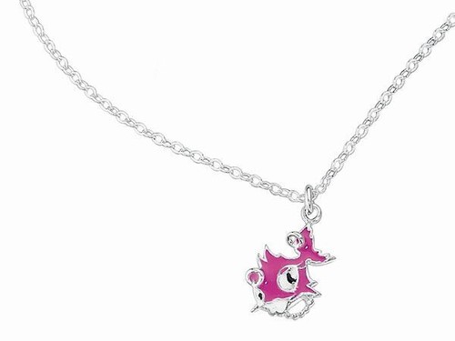 Pink punky fish pendant - fish,