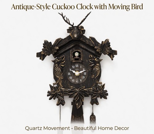 Antique style cuckoo clock - antique,