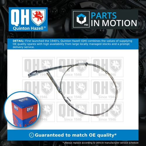 Handbrake cable fits austin - handbrake,