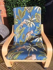 Ikea Poang Kids Chair Cover, slipcover, replacement cover, cushion, washable