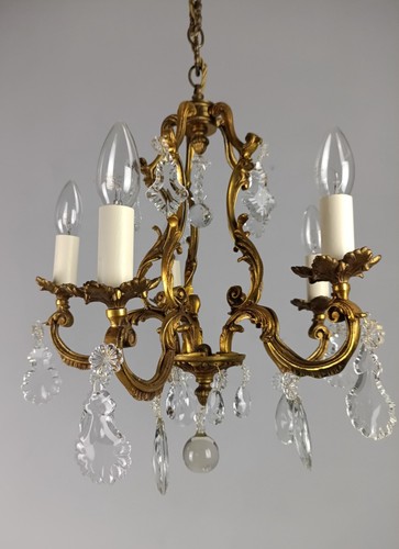 French gilded crystal - gilded, &
