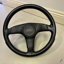 Audi 80 90 100 3 Spoke Steering Wheel Leather Coupe Cabrio B3 B4 Quick Release