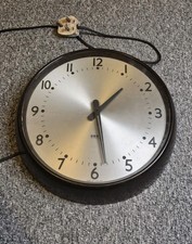 Gent electric Brown Bakelite 14" Wall Clock (Vintage)